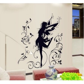 Fairy and Flowers Wall Sticker